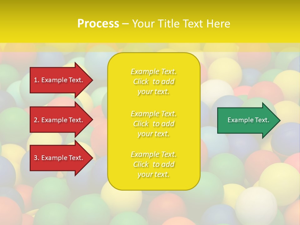 Background, Colorful Plastic Balls On Children's Playground PowerPoint Template
