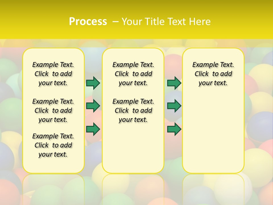Background, Colorful Plastic Balls On Children's Playground PowerPoint Template
