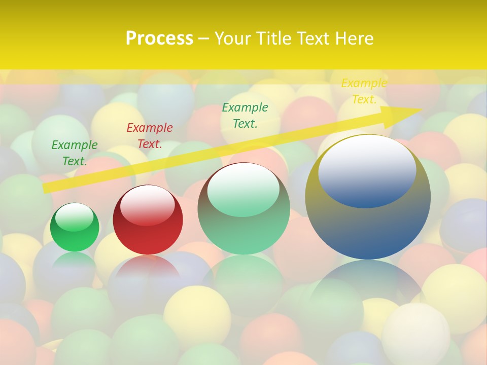 Background, Colorful Plastic Balls On Children's Playground PowerPoint Template