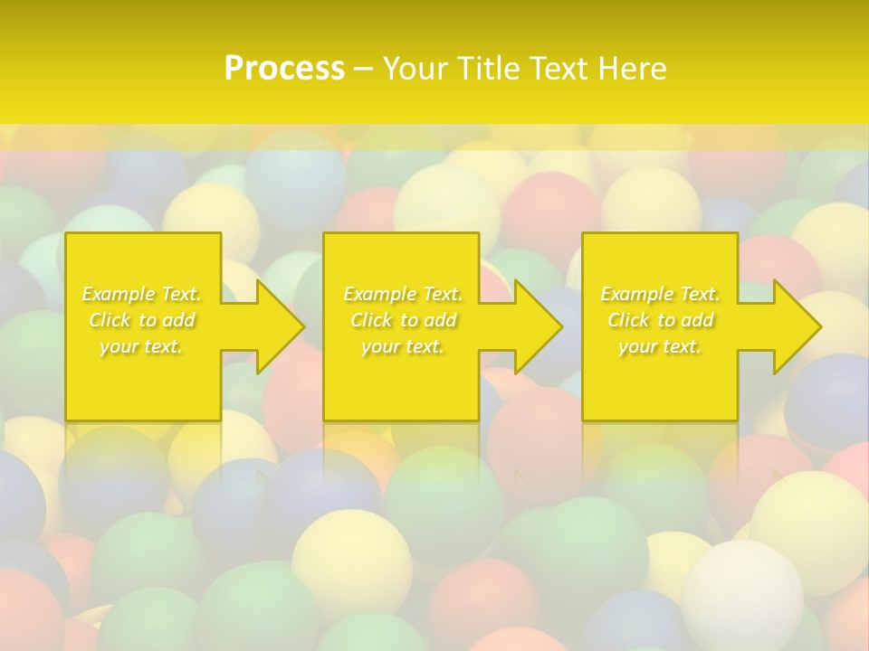 Background, Colorful Plastic Balls On Children's Playground PowerPoint Template
