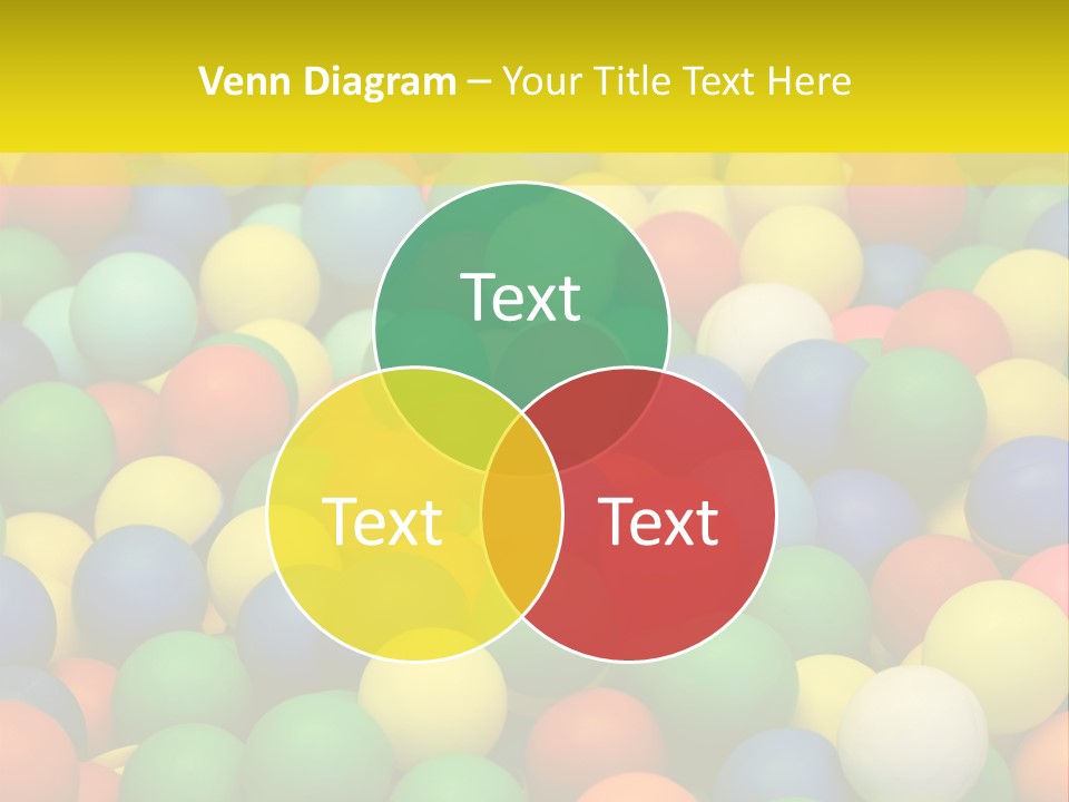 Background, Colorful Plastic Balls On Children's Playground PowerPoint Template