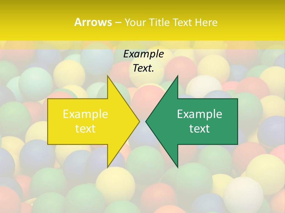 Background, Colorful Plastic Balls On Children's Playground PowerPoint Template