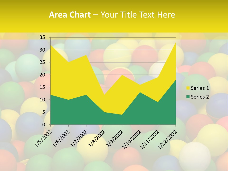Background, Colorful Plastic Balls On Children's Playground PowerPoint Template
