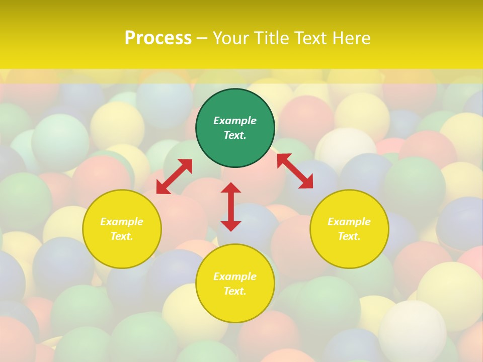 Background, Colorful Plastic Balls On Children's Playground PowerPoint Template