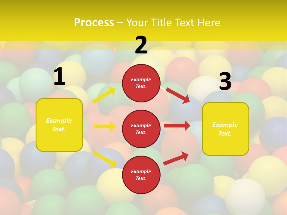 Background, Colorful Plastic Balls On Children's Playground PowerPoint Template