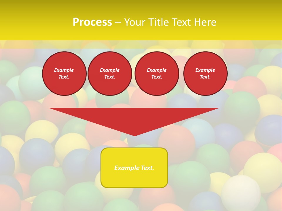 Background, Colorful Plastic Balls On Children's Playground PowerPoint Template