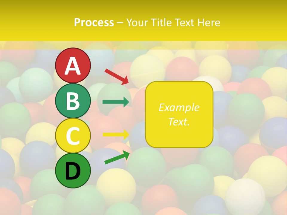 Background, Colorful Plastic Balls On Children's Playground PowerPoint Template