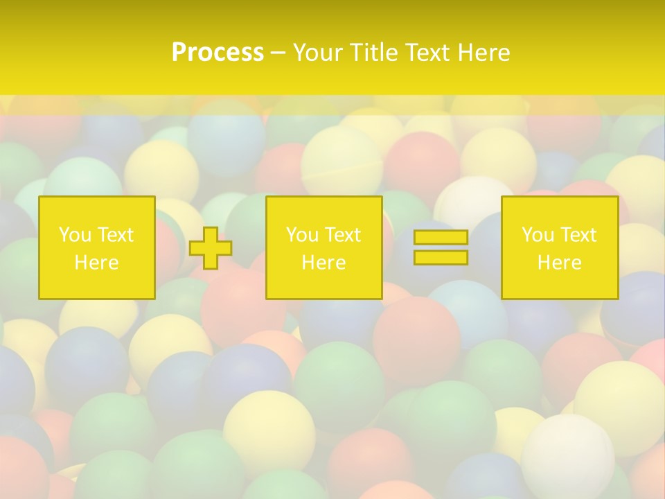 Background, Colorful Plastic Balls On Children's Playground PowerPoint Template
