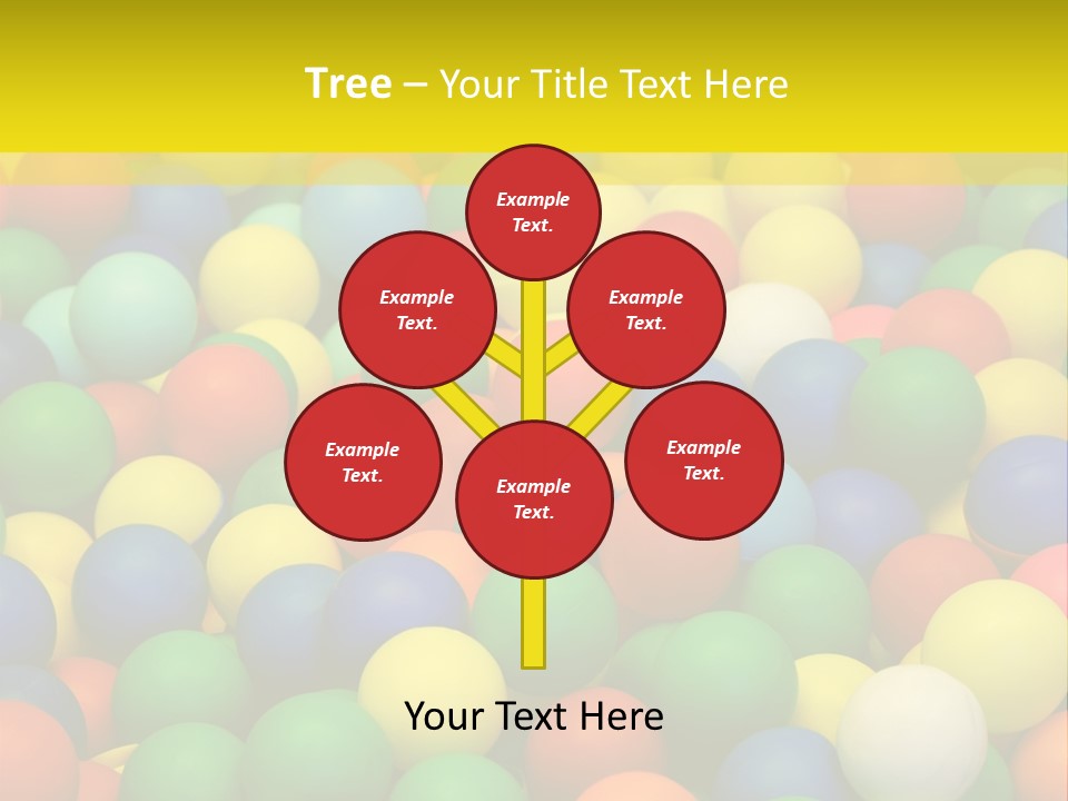 Background, Colorful Plastic Balls On Children's Playground PowerPoint Template