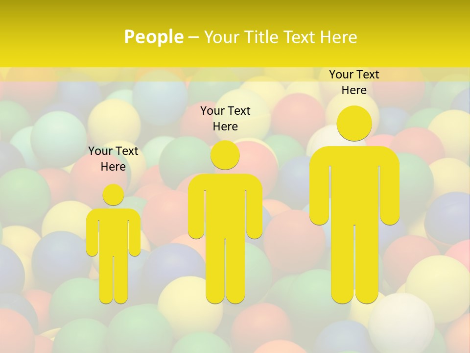 Background, Colorful Plastic Balls On Children's Playground PowerPoint Template