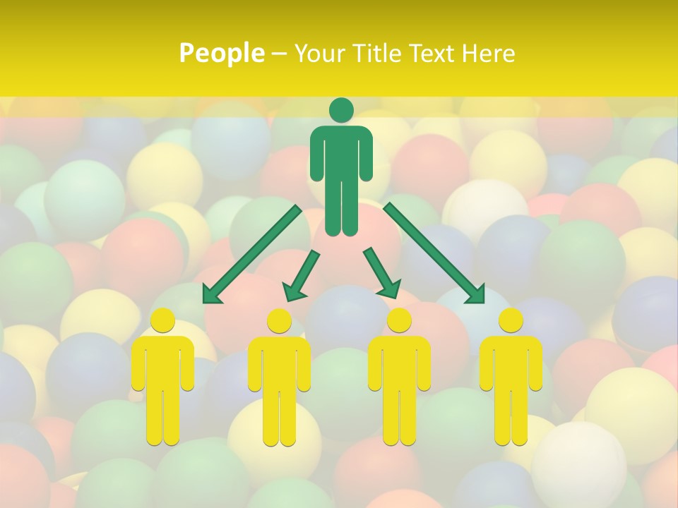 Background, Colorful Plastic Balls On Children's Playground PowerPoint Template