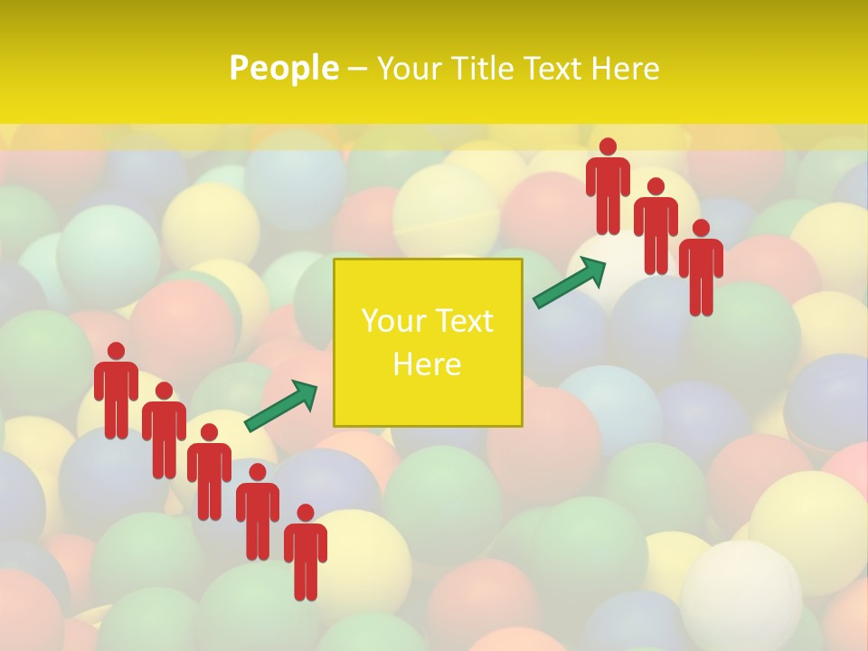 Background, Colorful Plastic Balls On Children's Playground PowerPoint Template