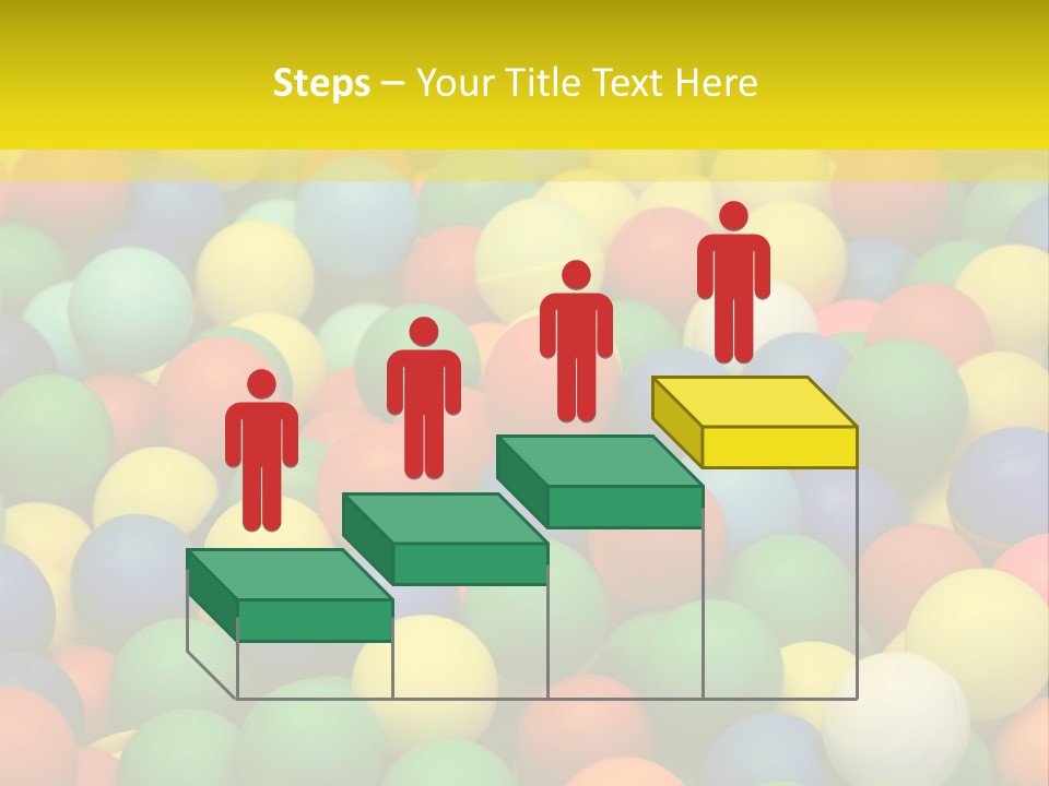 Background, Colorful Plastic Balls On Children's Playground PowerPoint Template