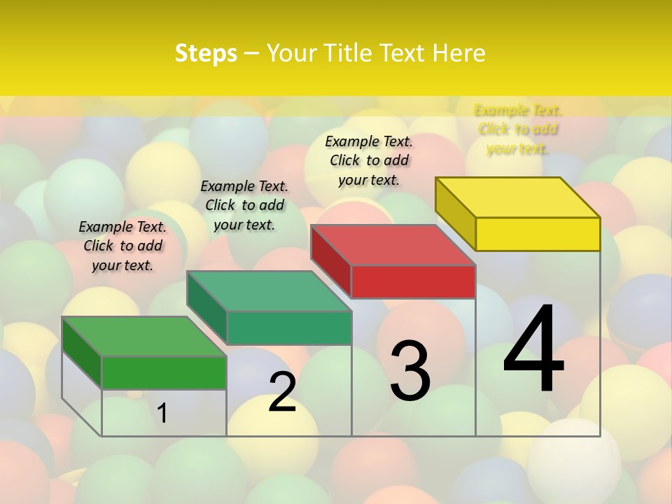 Background, Colorful Plastic Balls On Children's Playground PowerPoint Template