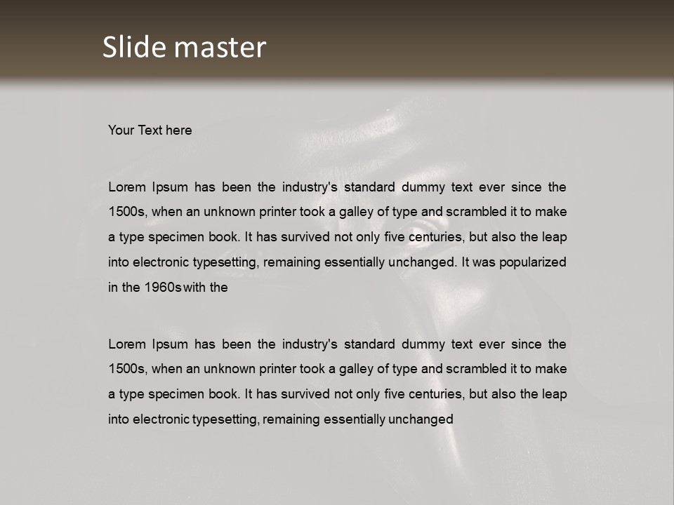 Mask With Eyes PowerPoint Template