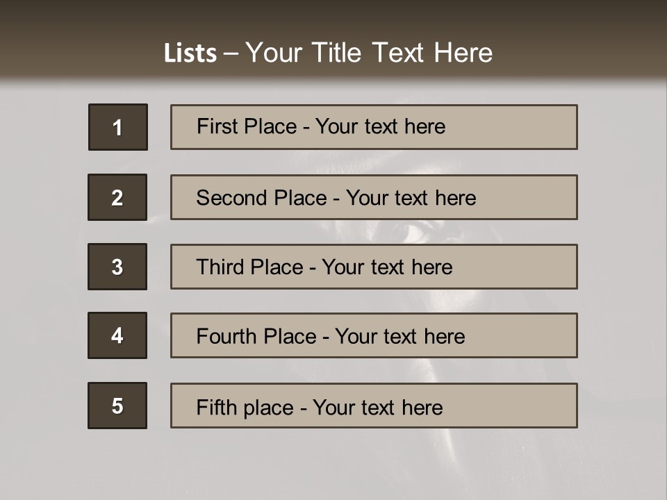 Mask With Eyes PowerPoint Template