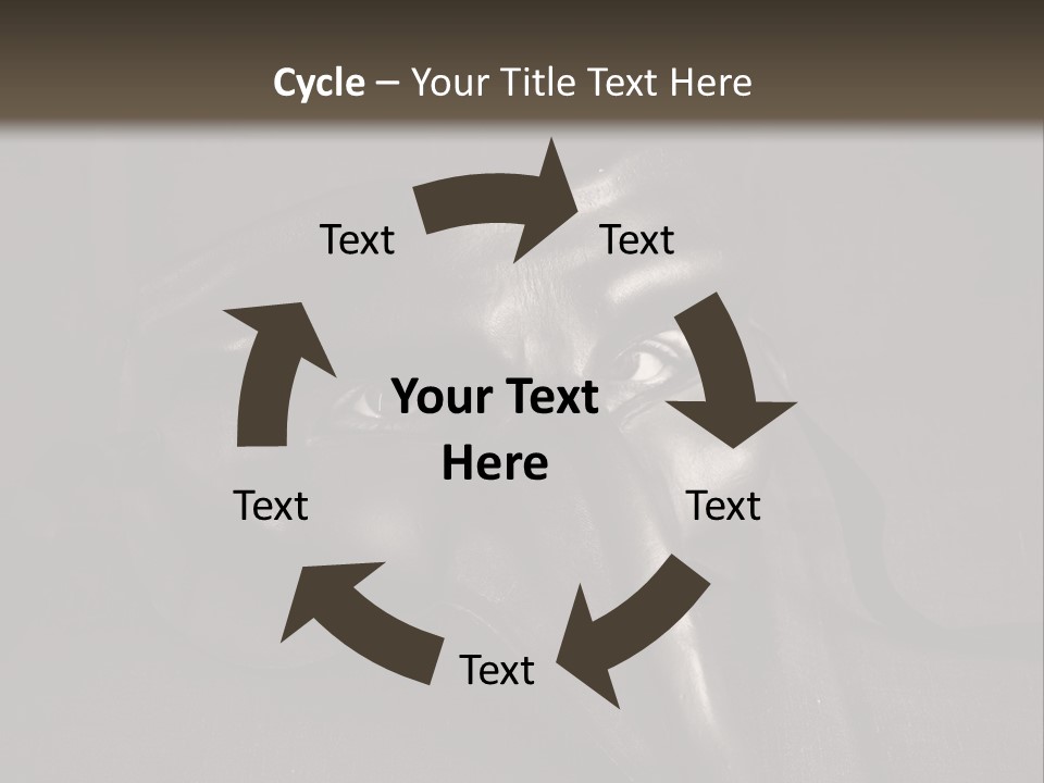 Mask With Eyes PowerPoint Template
