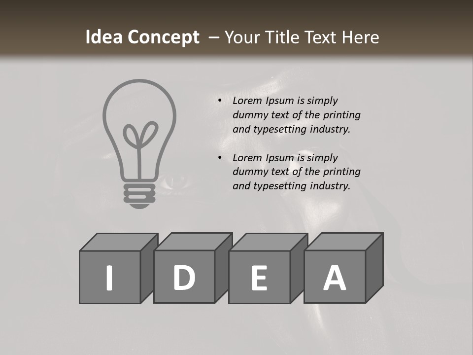 Mask With Eyes PowerPoint Template