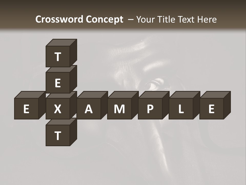 Mask With Eyes PowerPoint Template