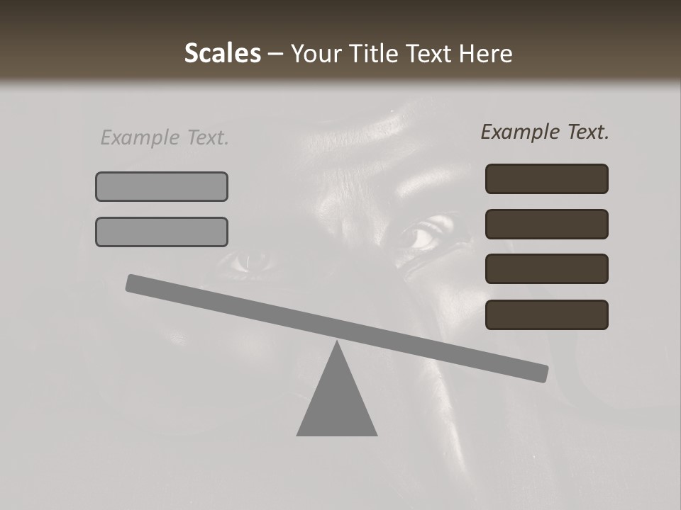 Mask With Eyes PowerPoint Template