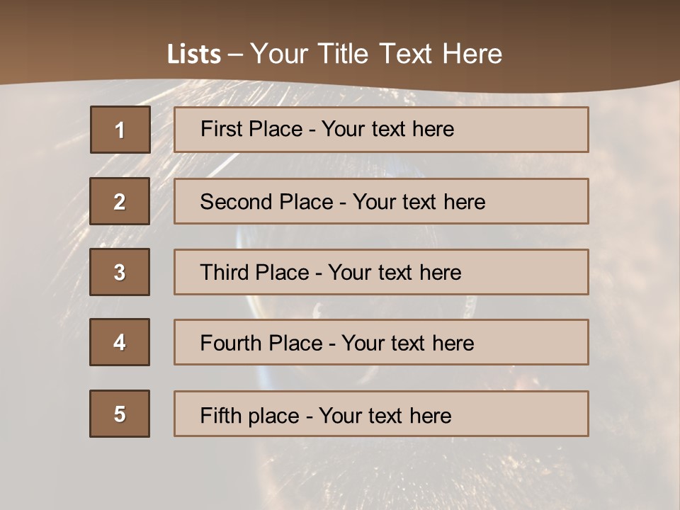 Horses Eye PowerPoint Template