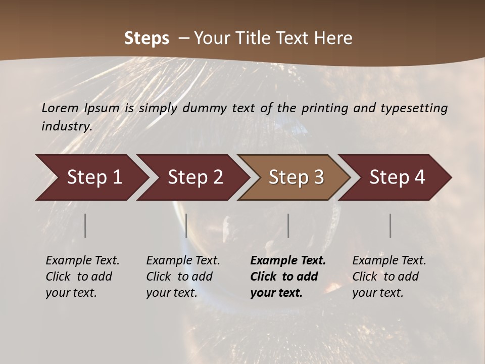Horses Eye PowerPoint Template