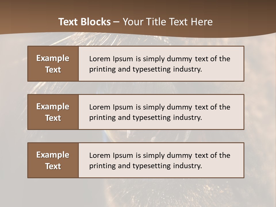 Horses Eye PowerPoint Template