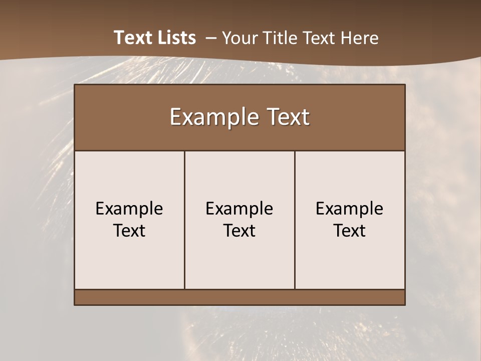 Horses Eye PowerPoint Template