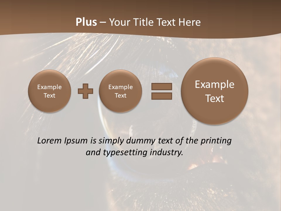 Horses Eye PowerPoint Template