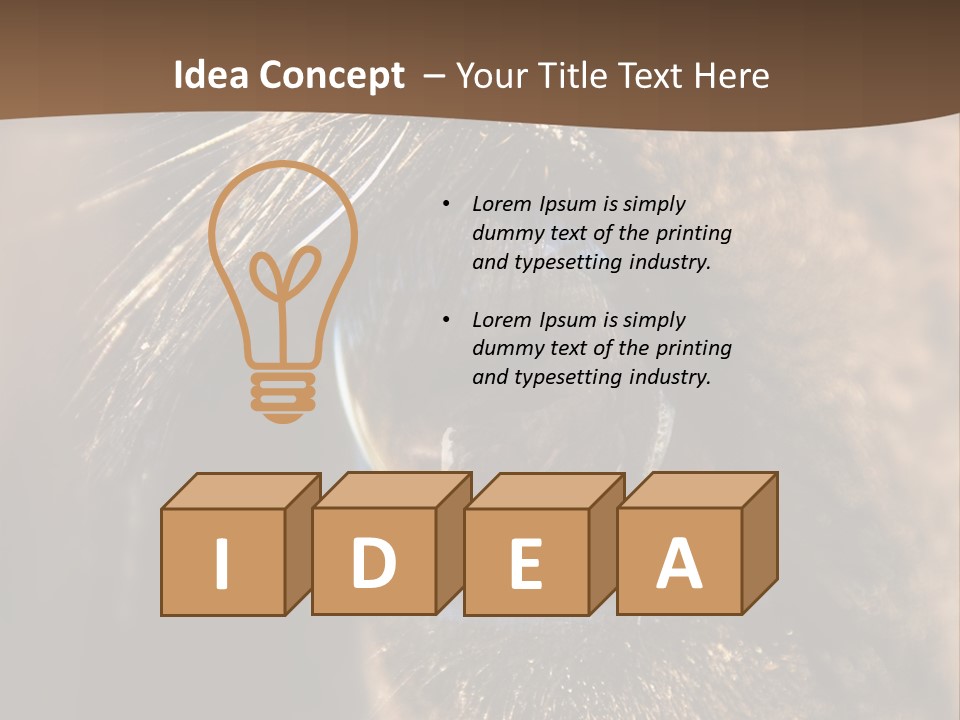 Horses Eye PowerPoint Template