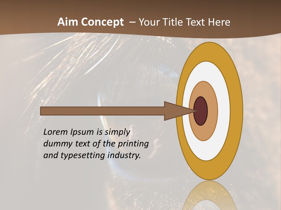 Horses Eye PowerPoint Template