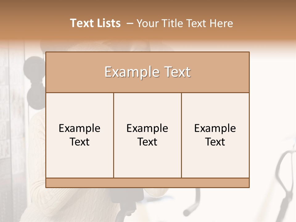 Senior Woman With Fitness Machine Over White Background. Shallow Dof. PowerPoint Template