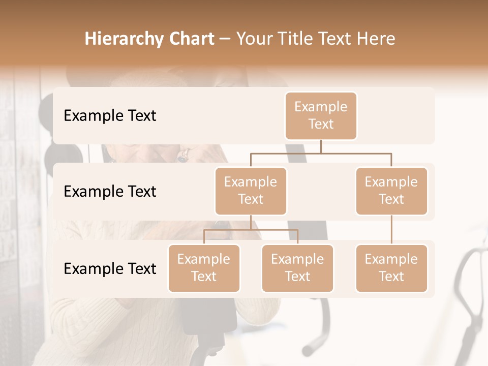 Senior Woman With Fitness Machine Over White Background. Shallow Dof. PowerPoint Template