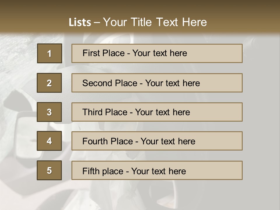 Look Inside A Wrecked Car With Airbag Deployed PowerPoint Template