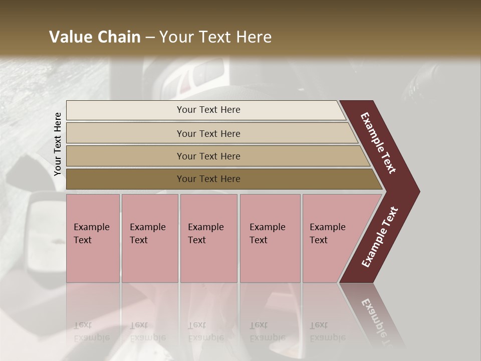 Look Inside A Wrecked Car With Airbag Deployed PowerPoint Template