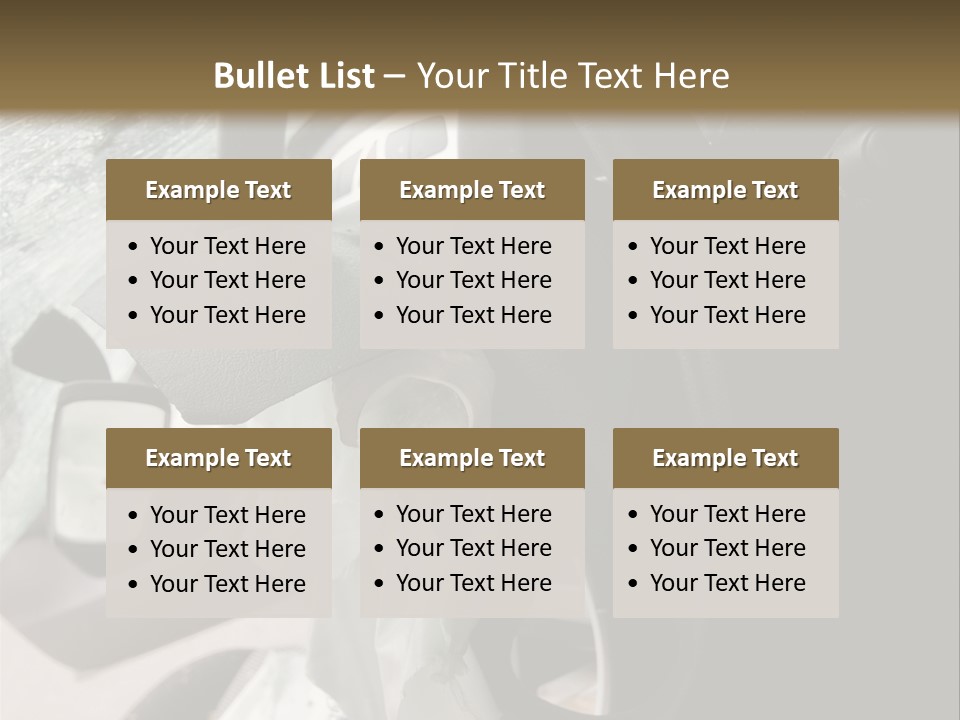 Look Inside A Wrecked Car With Airbag Deployed PowerPoint Template