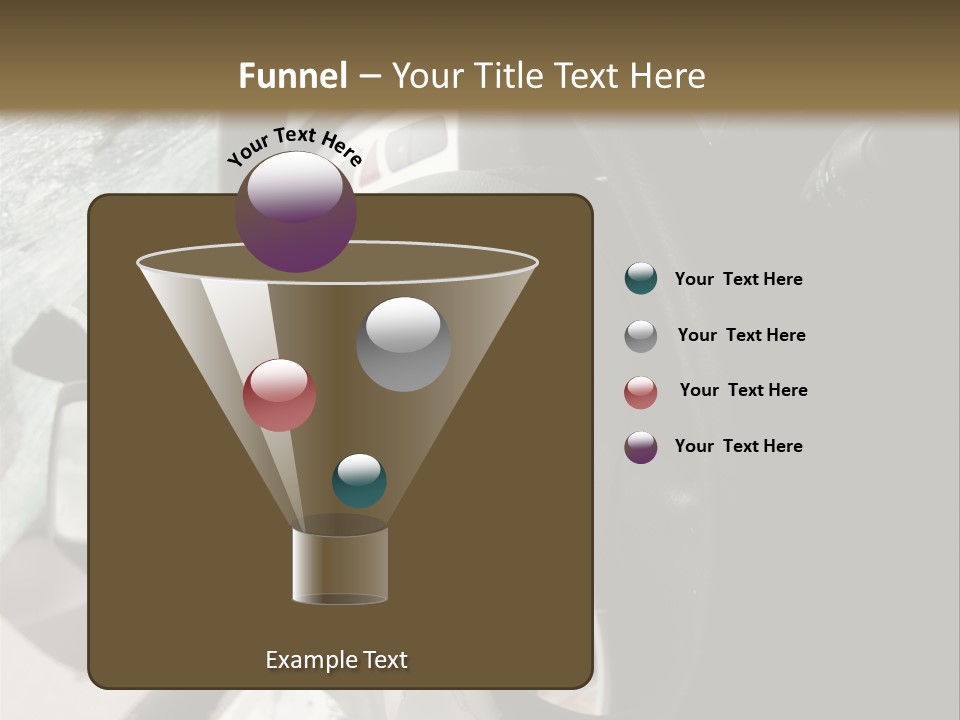 Look Inside A Wrecked Car With Airbag Deployed PowerPoint Template
