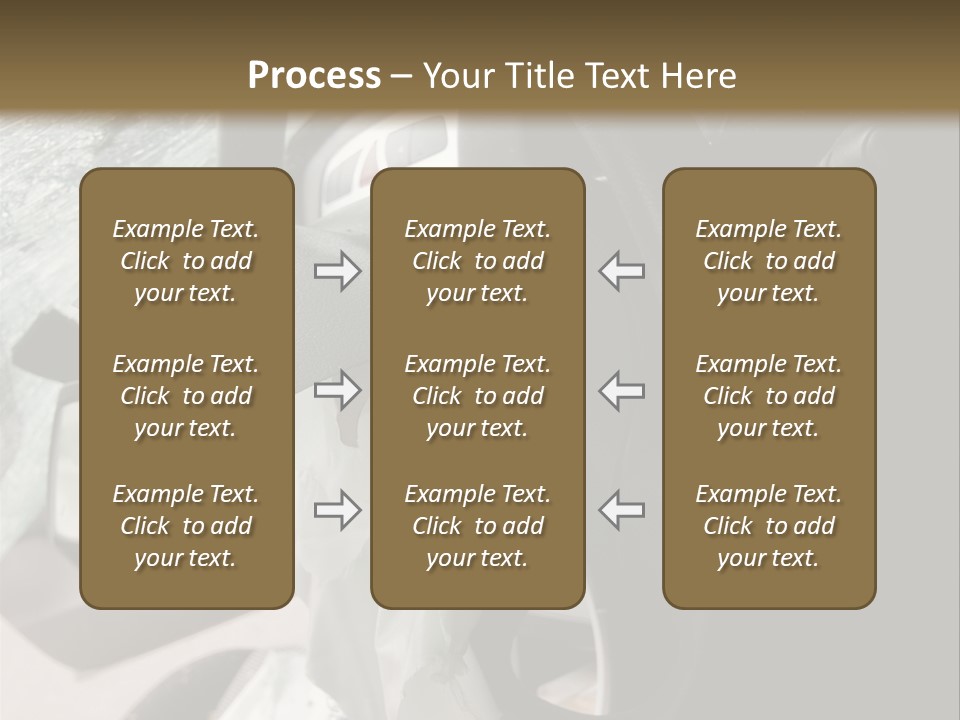 Look Inside A Wrecked Car With Airbag Deployed PowerPoint Template