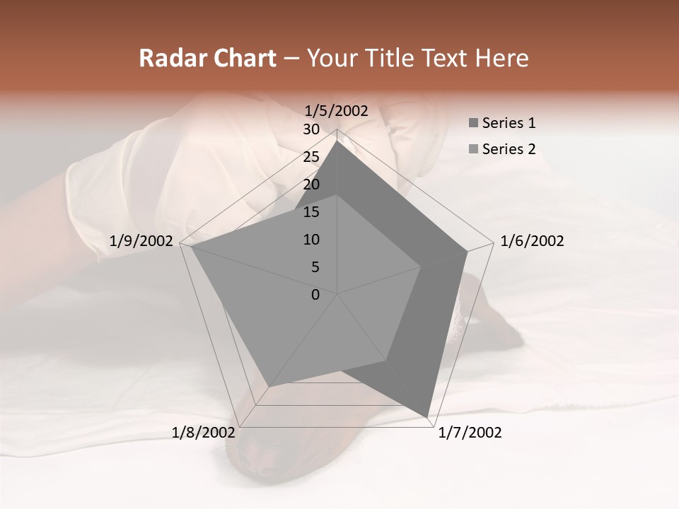 The Sick Dog In Bandage PowerPoint Template