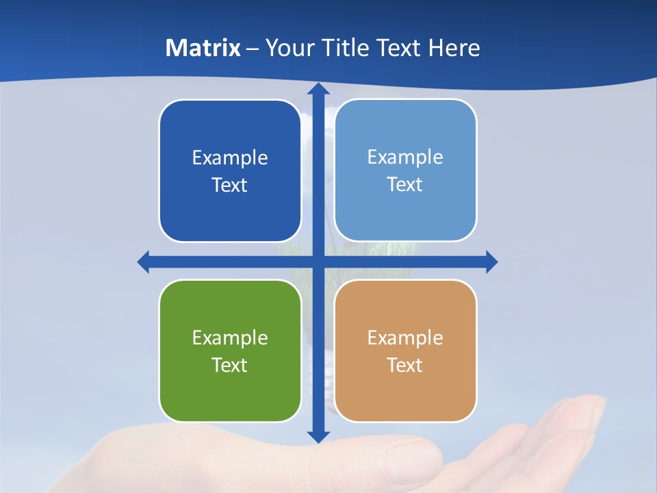 Hand Holding Lighbulb Concept Of Clean Renewable Energy Of The Future PowerPoint Template