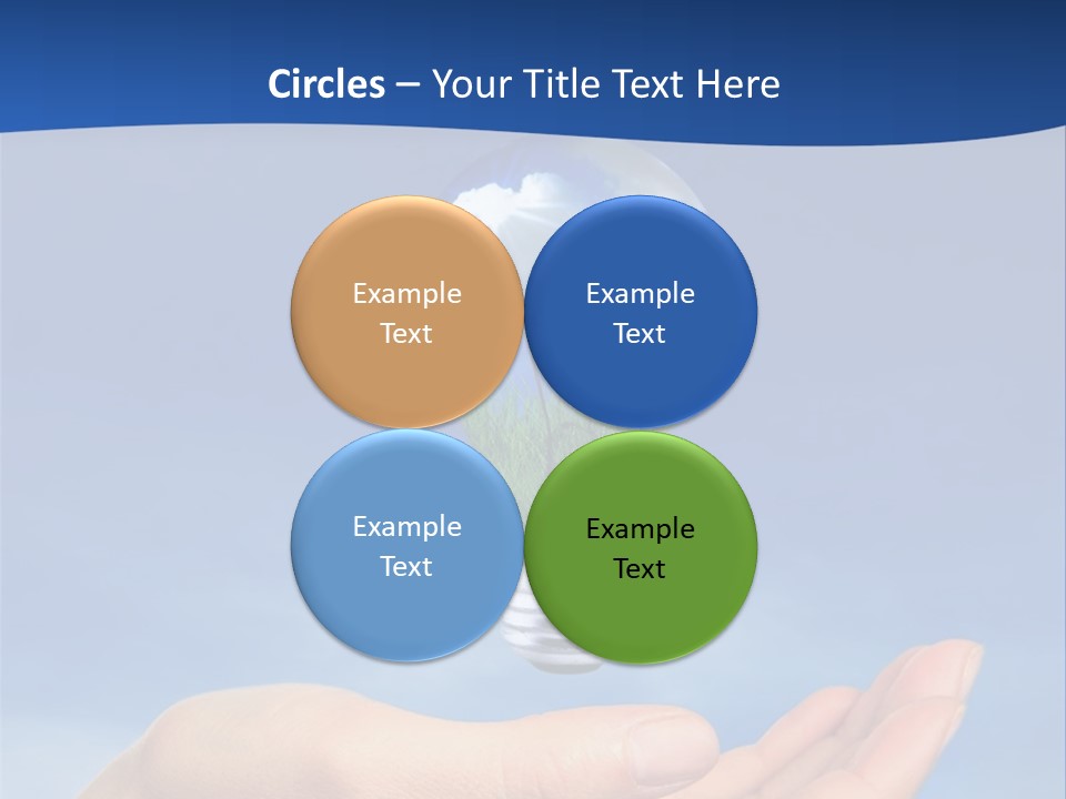 Hand Holding Lighbulb Concept Of Clean Renewable Energy Of The Future PowerPoint Template