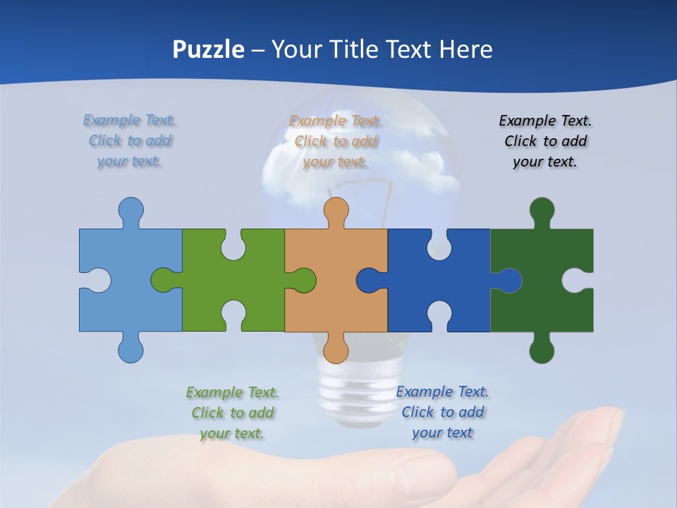 Hand Holding Lighbulb Concept Of Clean Renewable Energy Of The Future PowerPoint Template
