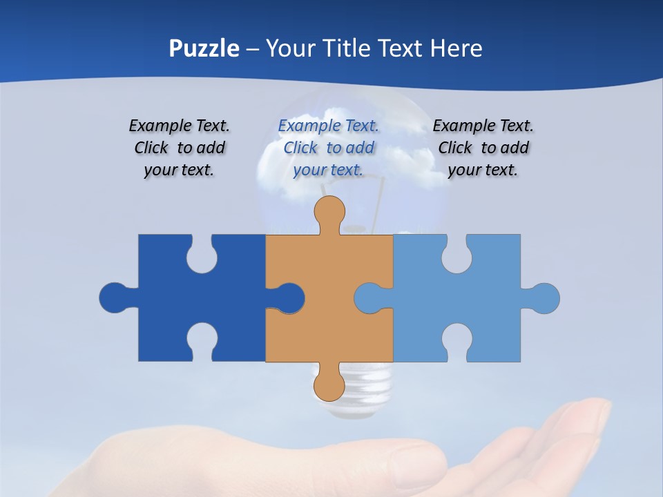 Hand Holding Lighbulb Concept Of Clean Renewable Energy Of The Future PowerPoint Template