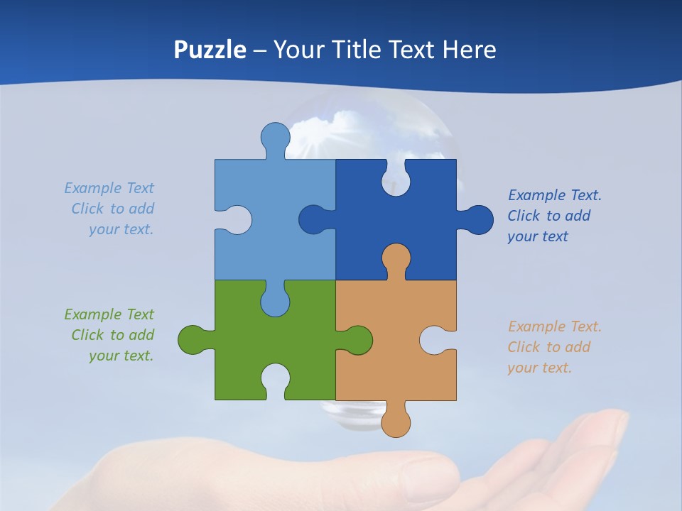 Hand Holding Lighbulb Concept Of Clean Renewable Energy Of The Future PowerPoint Template