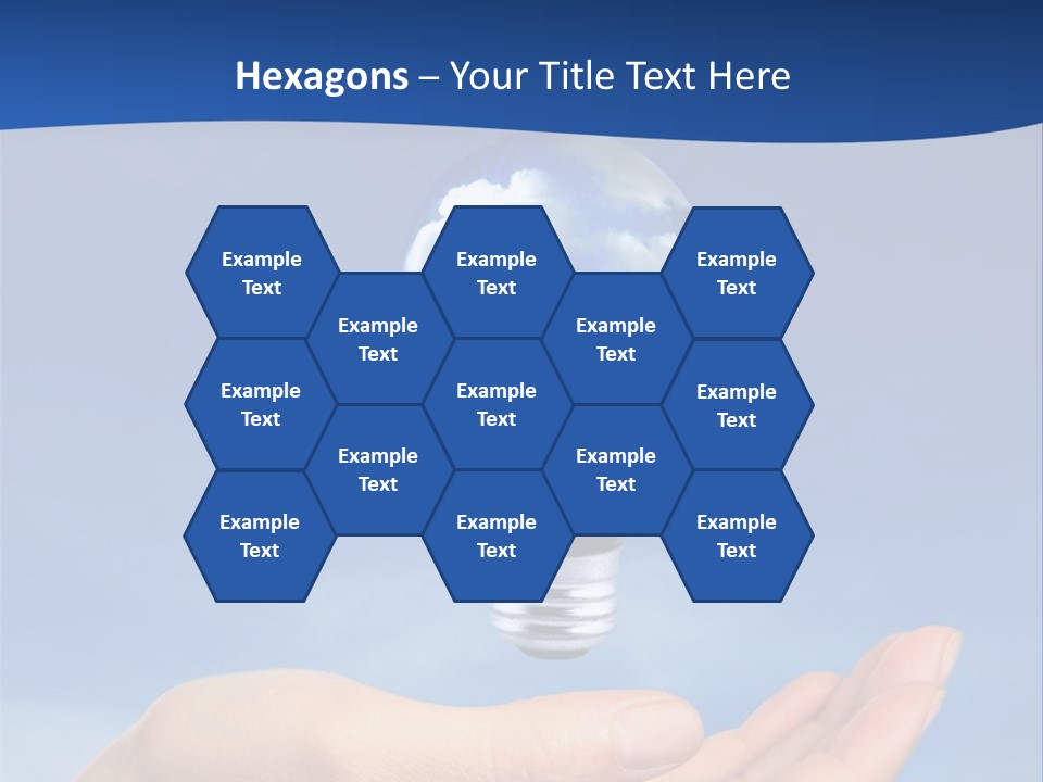 Hand Holding Lighbulb Concept Of Clean Renewable Energy Of The Future PowerPoint Template