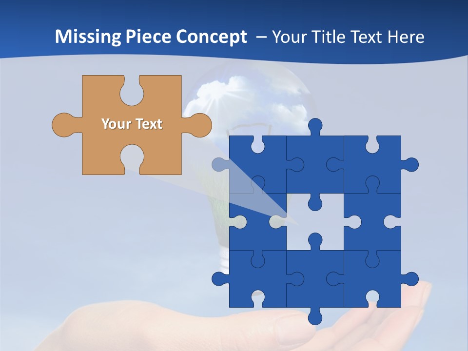 Hand Holding Lighbulb Concept Of Clean Renewable Energy Of The Future PowerPoint Template