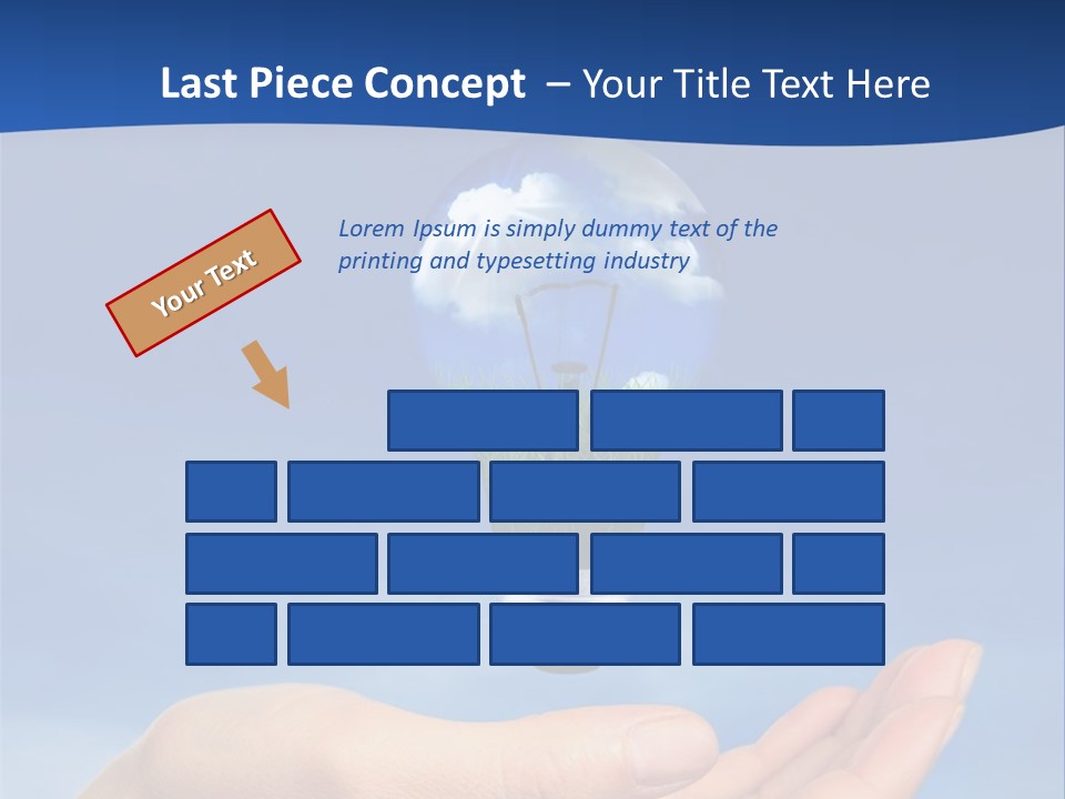 Hand Holding Lighbulb Concept Of Clean Renewable Energy Of The Future PowerPoint Template