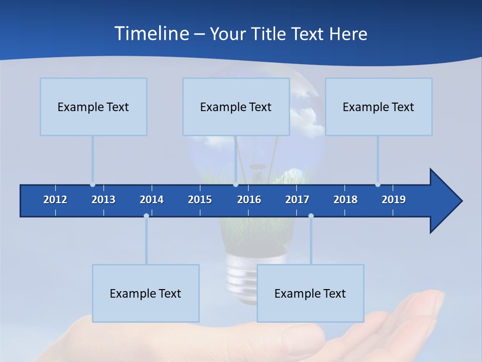 Hand Holding Lighbulb Concept Of Clean Renewable Energy Of The Future PowerPoint Template