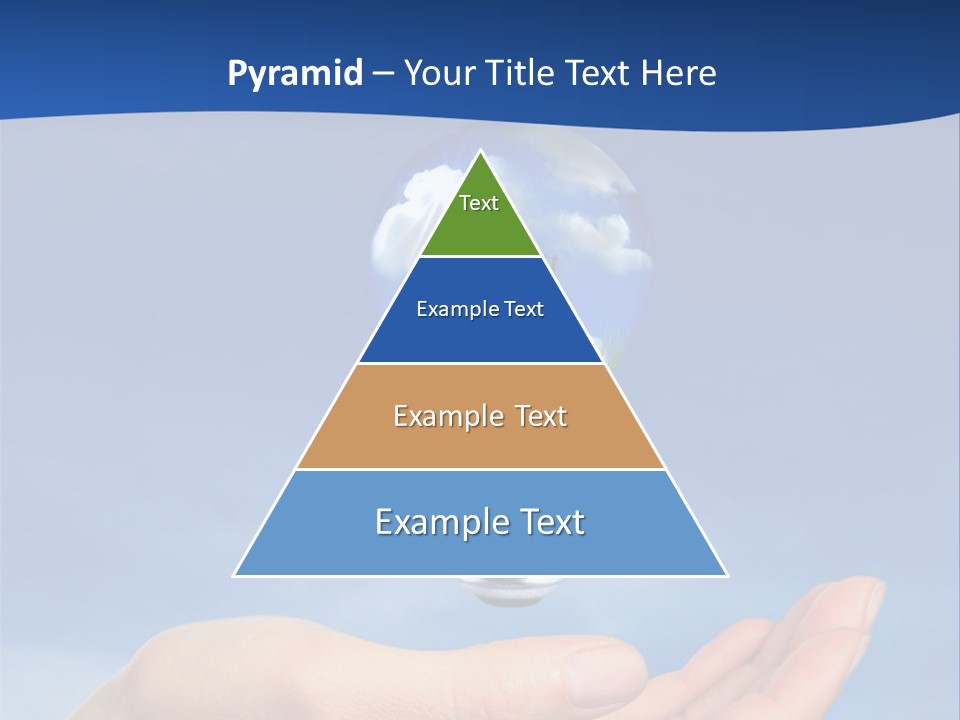 Hand Holding Lighbulb Concept Of Clean Renewable Energy Of The Future PowerPoint Template