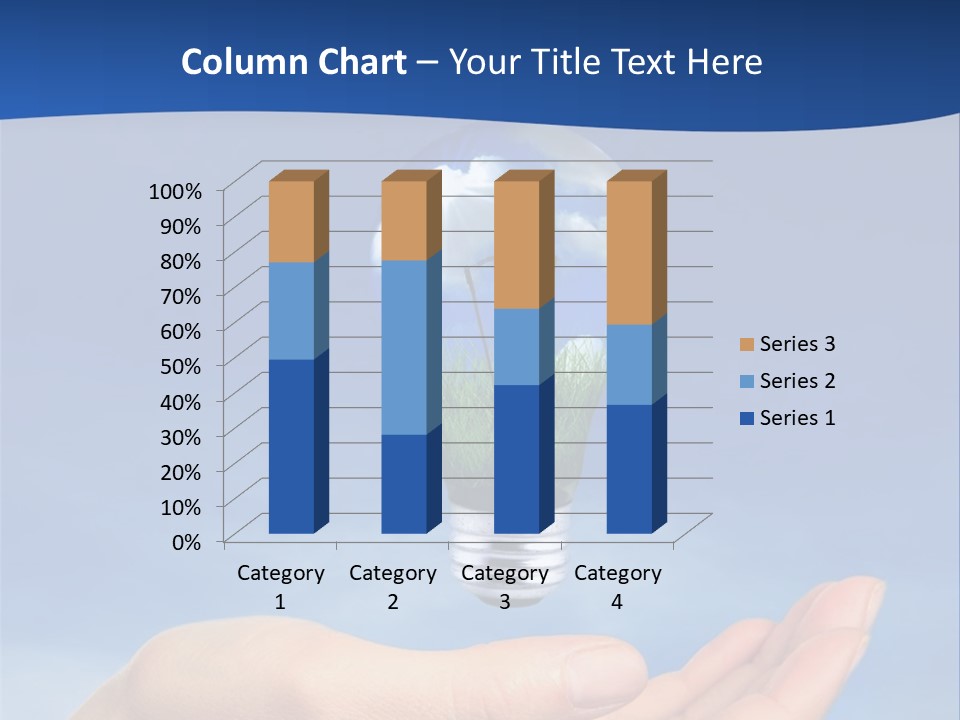 Hand Holding Lighbulb Concept Of Clean Renewable Energy Of The Future PowerPoint Template